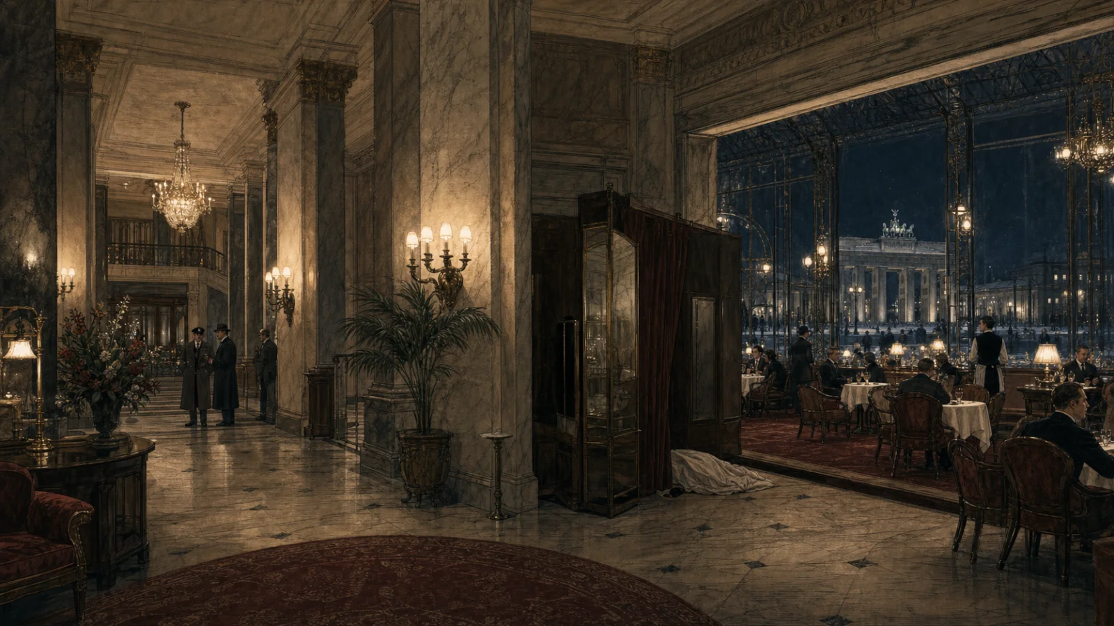 Investigate five connected locations